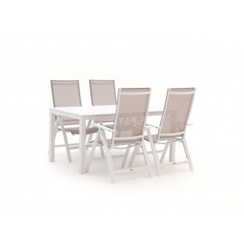 Bellagio Avenza/Menzano 160 cm Gartenmöbel-Set 5-teilig verstellbar